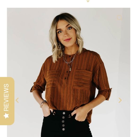 Mod Boutique Button Down - Picture 2 of 7